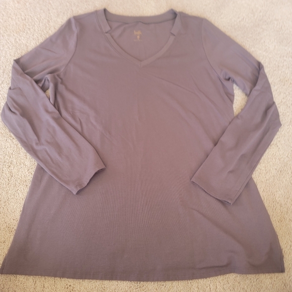 2/$20 Belle by Kim Gravel Long Sleeve Top M - Picture 9 of 10
